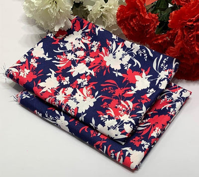 2 Pcs Women's Unstitched Printed Suit