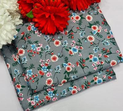 2 Pcs Women's Unstitched Printed Suit