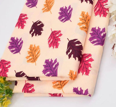 2 Pcs Women's Unstitched Printed Suit